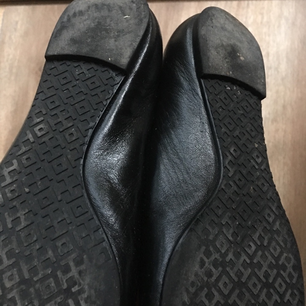 Tory Burch Reva Flats Black Gold Hardware - Picture 8 of 8